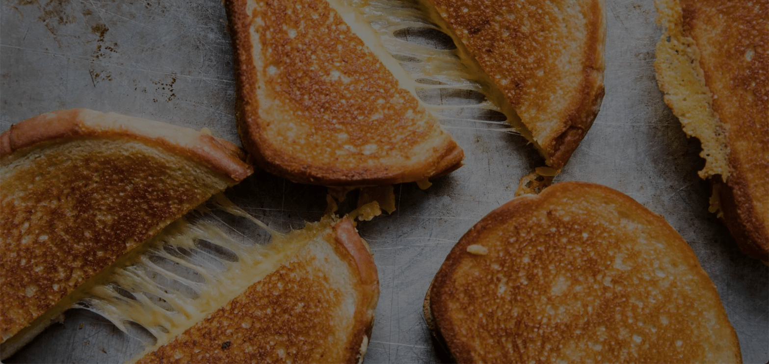 Stringy Grilled Cheese Sandwich